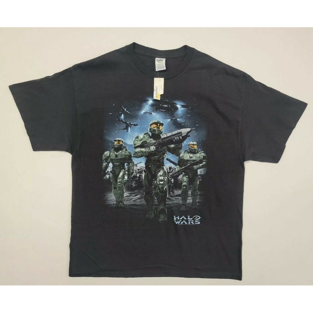 NWT NEW 2009 Halo Wars‎ XBOX Microsoft Black Delta T Shirt Size XL